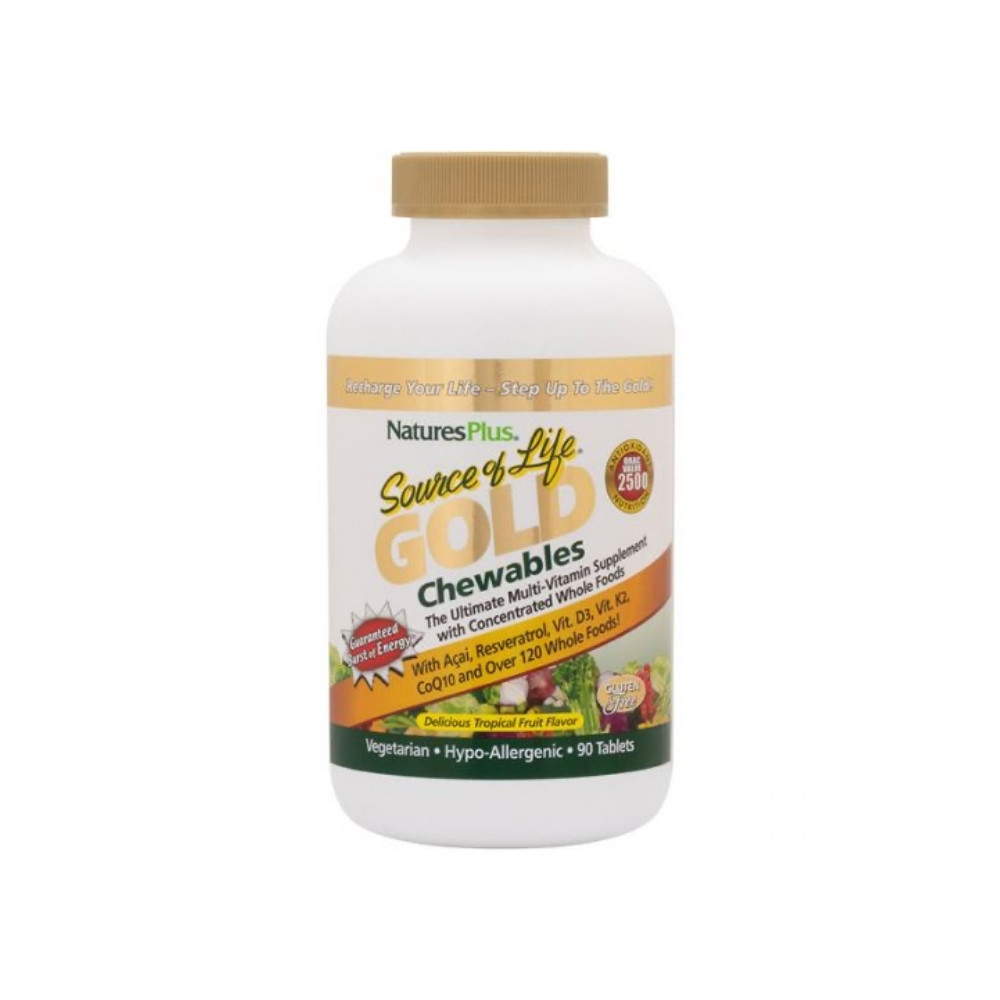 Natures Plus Source of Life Gold Chewable Multivitamins 